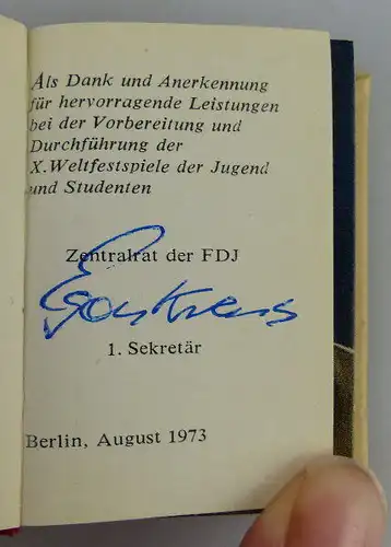 Minibuch: Die Jugend der DDR & die Aufgaben unserer Zeit Egon Krenz übe Buch1532