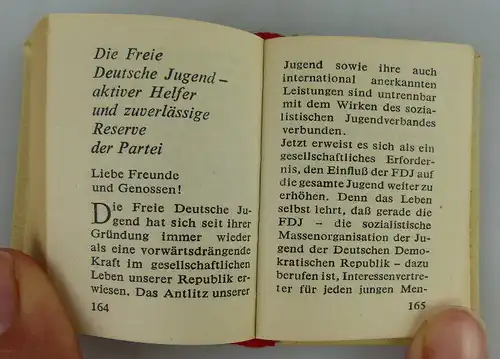 Minibuch: Die Jugend der DDR & die Aufgaben unserer Zeit Egon Krenz übe Buch1532