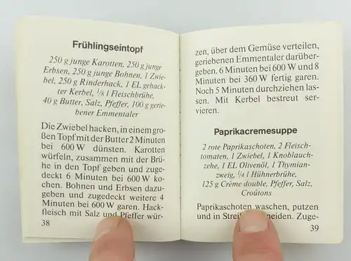 #e6162 Minibuch: Das Mikrowellen Kochbuch Heyne Mini Originalausgabe