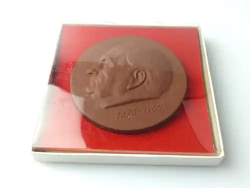#e3522 Meissen Medaille Wilhelm Pieck Stadt Guben 1876 - 1960 Januar 1976 DDR