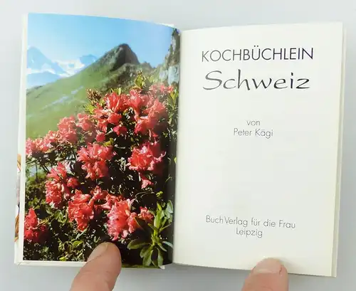 #e6161 Minibuch: Kochbüchlein Schweiz von Peter Kägi Buch Verlag für die Frau