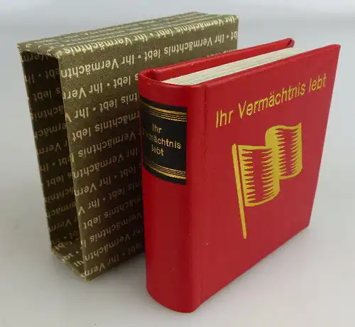 Minibuch: Ihr Vermächtnis lebt Verlag Zeit im Bild 1982, Buch1530