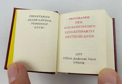 Minibuch: Programm der sozialistischen Einheitspartei Deutschlands bu0975