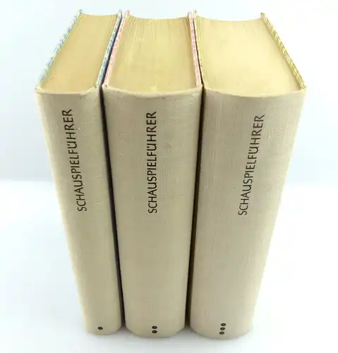 3 Bücher: Schauspieler in drei Bänden Henschel Verlag Berlin e1219