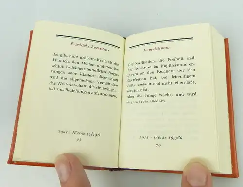 Minibuch: Lenin Worte Dietz Verlag Berlin Peter Läuter bu0737