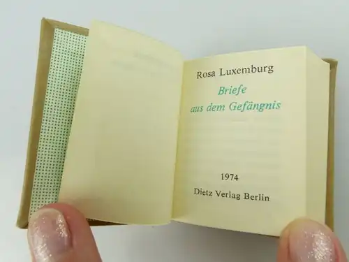 Minibuch: Rosa Luxemburg Briefe aus dem Gefängnis, Dietz Verlag Berlin e173