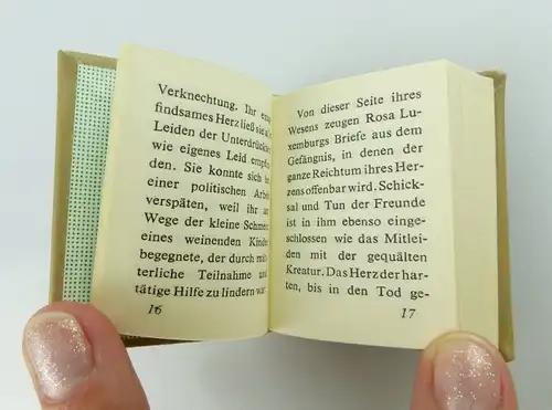 Minibuch: Rosa Luxemburg Briefe aus dem Gefängnis, Dietz Verlag Berlin e173
