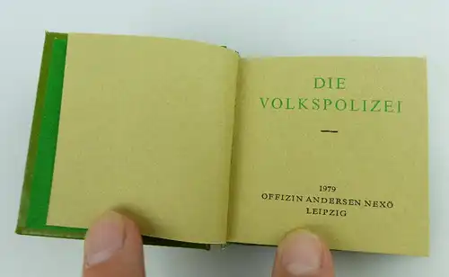 Minibuch: Die Volkspolizei Offizin Andersen Nexö Leipzig 1979 bu0965