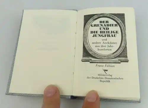 Minibuch: Der Grenadier und die heilige Jungfrau Franz Fabian bu0721