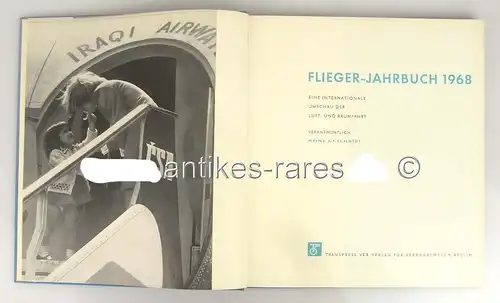 Flieger Jahrbuch 1968 von Heinz A F Schmidt VEB Verlag Verkehrswesen Berlin