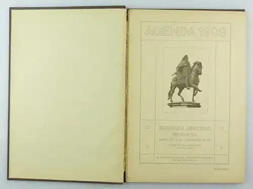 #e7175 Buch: Rudolph Herzog Berlin C2 Agenda 1909 Weltstädte und Fürstensitze