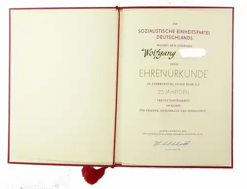 #e6775 4 alte Urkunden 60er / 70er Jahre DDR FDGB Volkspolizei Inspektion NVA