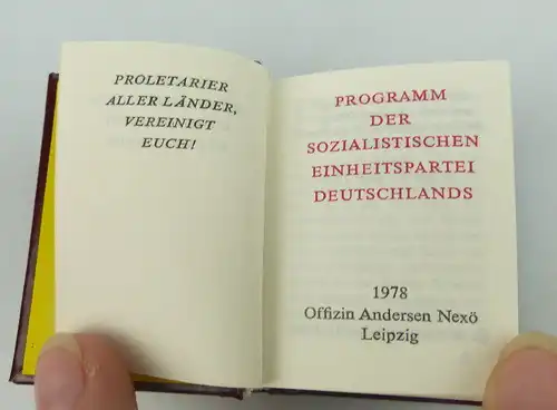 Minibuch: Programm der sozialistischen Einheitspartei Deutschlands bu0717