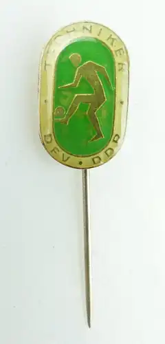 #e1969 Techniker DFV DDR grün silberfarben Deutscher Fußball Verband