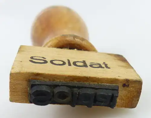 original alter Stempel: Soldat (so202)