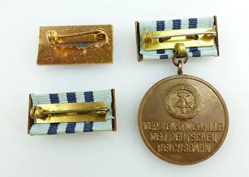#e2730 Verdienstmedaille der Deutschen Reichsbahn Stufe III mit Urkunde von 1966