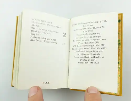 #e4363 Minibuch: Kleinod der Buchkunst von Dr. Erhard Walter