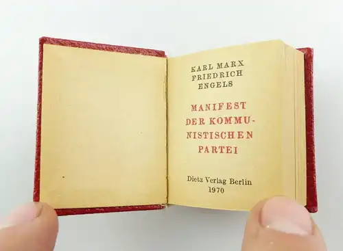 #e4362 Minibuch: Manifest der Kommunistischen Partei - Dietz Verlag Berlin 1967