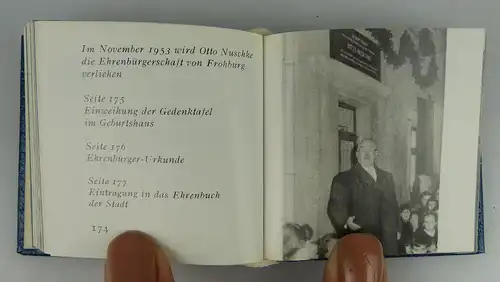 Minibuch: Otto Nuschke Ein Leben für die Interessen des Volkes 1983 Buch1505