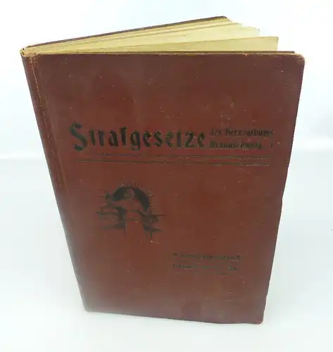 Buch: Strafgesetze des Herzogthums Braunschweig 1 Polizeistrafgesetzbuch bu0699