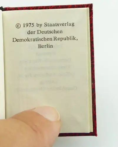 Minibuch Verfassung der DDR Staatsverlag der DDR Berlin 1975  r668