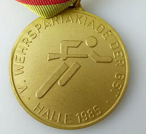 Medaille Wehrspartakiade der GST Halle 1985 351