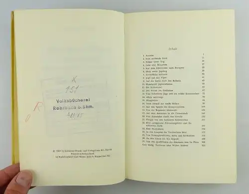 Buch: Der Reiherjäger vom Gran Chaco von Walter Burkart Jugendbuch e456