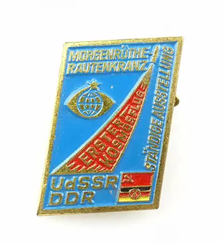 #e5292 Abzeichen: UdSSR - DDR Morgenröthe Rautenkranz erster Kosmosflug