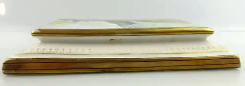 Porzellan Briefbeschwerer: Biedermeier - gemalt und signiert von H. Fieth e1531