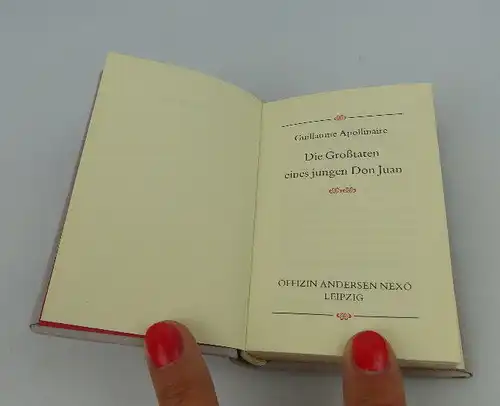 Minibuch Die Großtaten eines jungen Don Juan Offizin Andersen Nexö bu0336