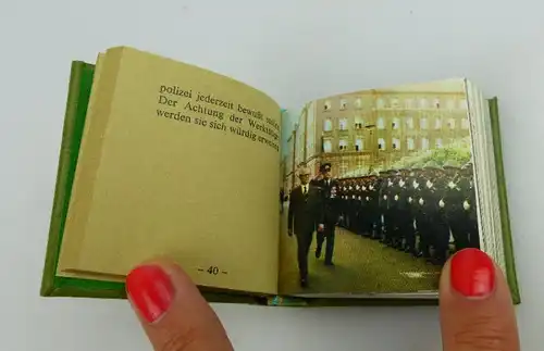 Minibuch Die Volkspolizei Offizin Andersen Nexö politische Verwaltung bu0325
