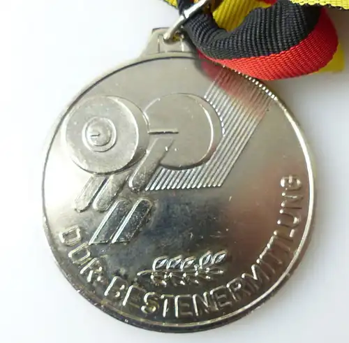 Medaille: DDR - Bestenermittlung Deutscher Gewichtheber Verband der DDR / r343