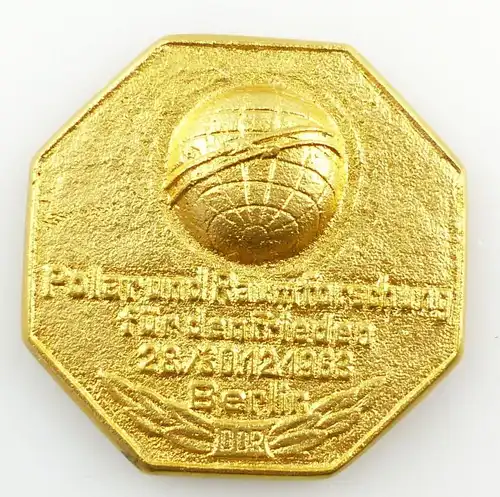 #e5674 Medaille 1. Nationale Briefmarkenausstellung A.K. Geophysik-Weltraum DDR