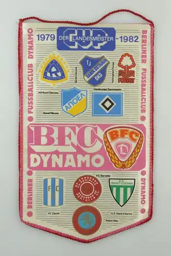 #e8104 Original alter Wimpel Cup der Landesmeister 1979 - 1982 BFC Dynamo