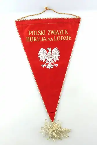 #e6404 Wimpel aus Polen 1962-1963 Polski Zwiazek Hokeja na Lodzie