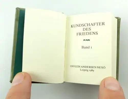 #e3806 Minibuch: Kundschafter des Friedens Band I Offizin Andersen Nexö Leipzig