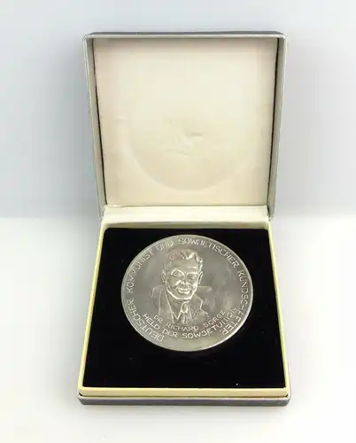 #e3038 Medaille: Dr. Richard Sorge deutscher Kommunist und Kundschafter Sowjetu.