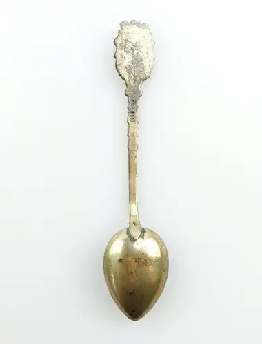 #e4741 Alter Löffel mit Wappen von Uelzen aus 800 (Ag) Silber