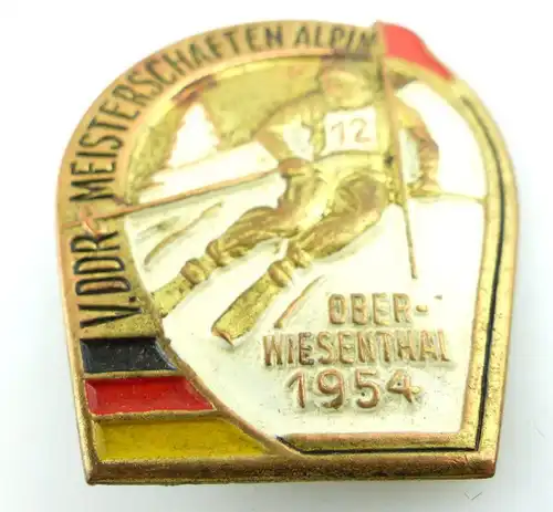 Abzeichen: V. DDR Meisterschaften Alpin Oberwiesenthal 1954 e1498