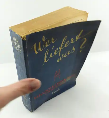 #e8748 Buch: Wer liefert was? Bezugsquellennachweis für den Einkauf 1948 MM