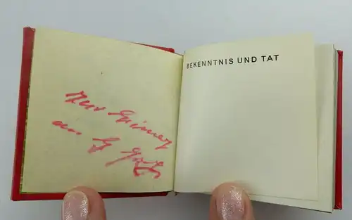Minibuch: Bekenntnis und Tat 1979 + mit persönlicher Widmung! + e092