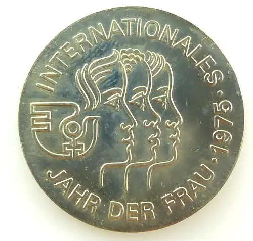 #e4295 Medaille / 5 Mark Münze "Internationales Jahr der Frau" 1975 DDR