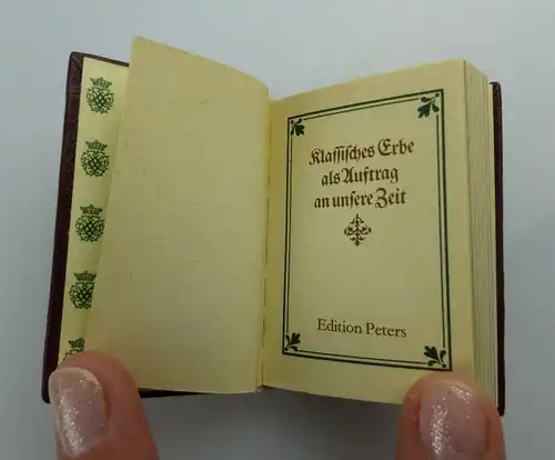 Minibuch: Klassisches Erbe als Auftrag an unsere Zeit + mit Medaille + e087