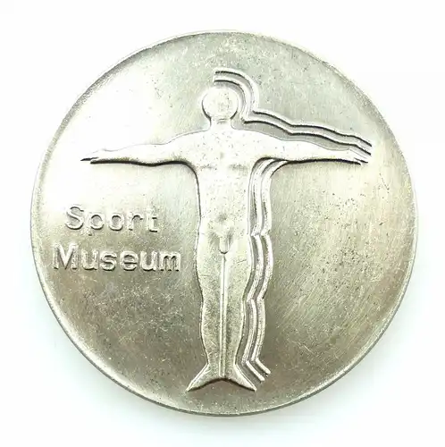 #e5643 Medaille Sportmuseum Leipzig in Silber DDR