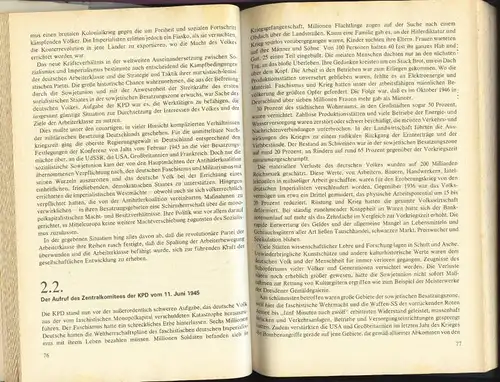 Geschichte der SED 1978 vom Dietz Verlag Berlin Buch0411