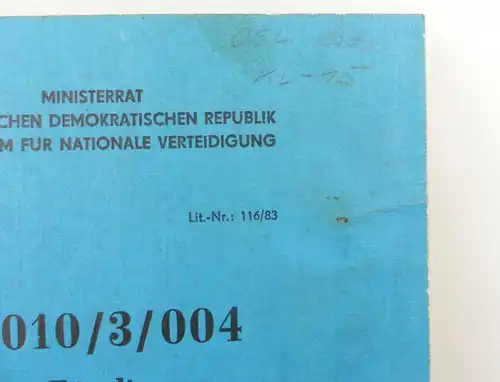 e9310 K 010/3/004 für die DDR geltende völkerrechtliche Regeln der Kriegsführung