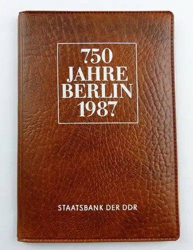 #e8693 Münz-Souvenir 750 Jahre Berlin DDR 1987 Staatsbank der DDR 5 Mark Münzen