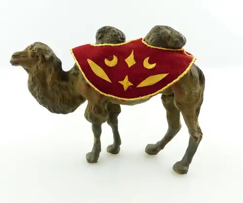 E9387 Lineol Tier Kamel mit Decke wohl 50er Jahre