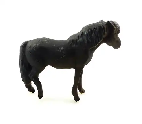 e9373 Antikspielzeug Tier Masse Figur wohl Lineol 50er Jahre Pony