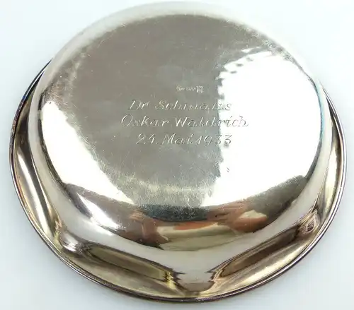#e2524 Kleine alte Schale aus massivem 800 (Ag) Silber
